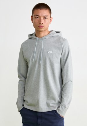 CLUB HOODIE - Sweatshirt - dark grey heather/lt smoke grey/white