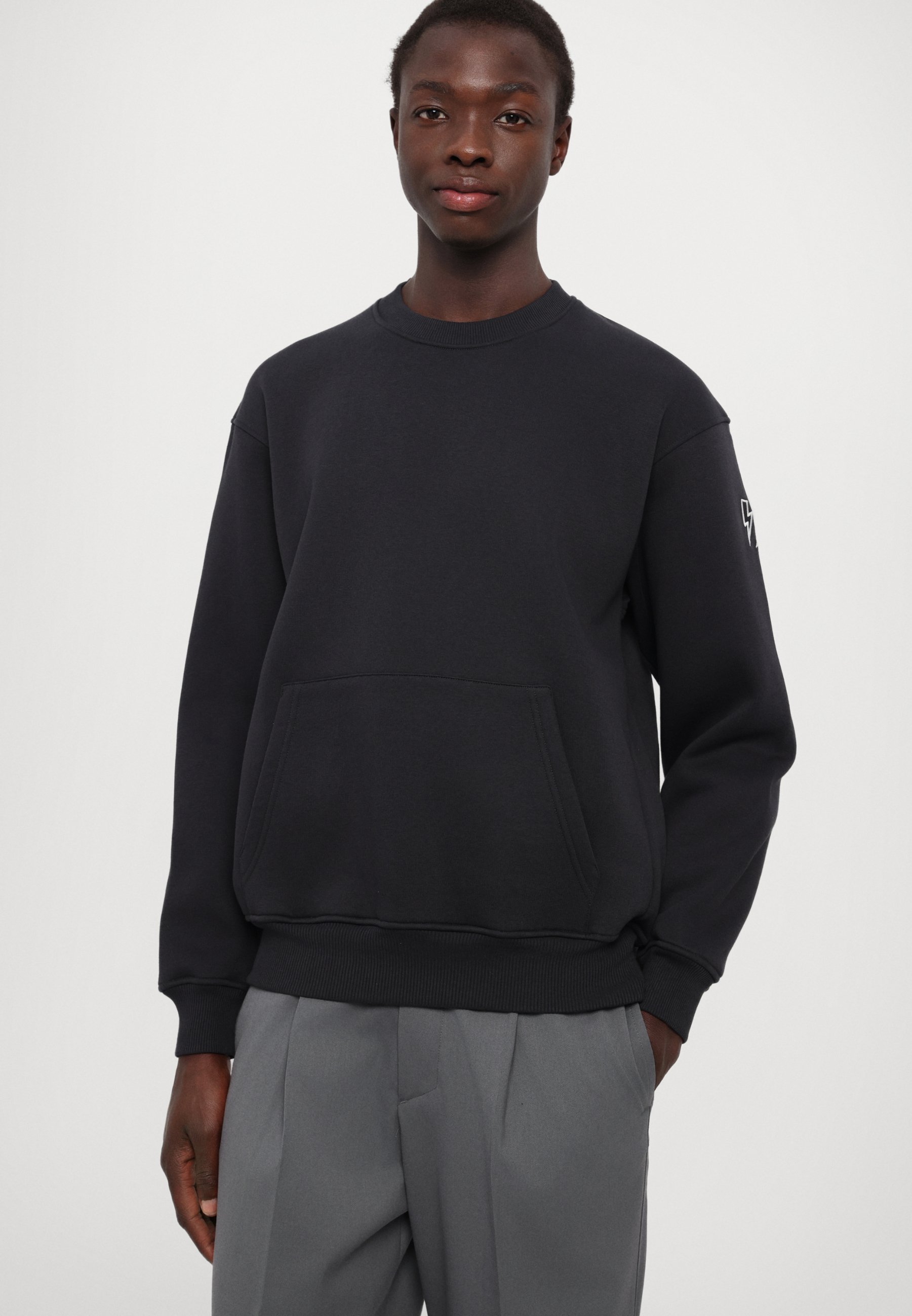 NEIL BARRETT｜SWEATSHIRTS (Easy Drop Shoulder Double Bol Neil Barrett EASY DROP SHOULDER DOUBLE BOLTS - Sweatshirt