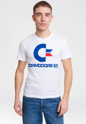 LOGOSHIRT COMMODORE-LOGO - Print T-shirt - weiss