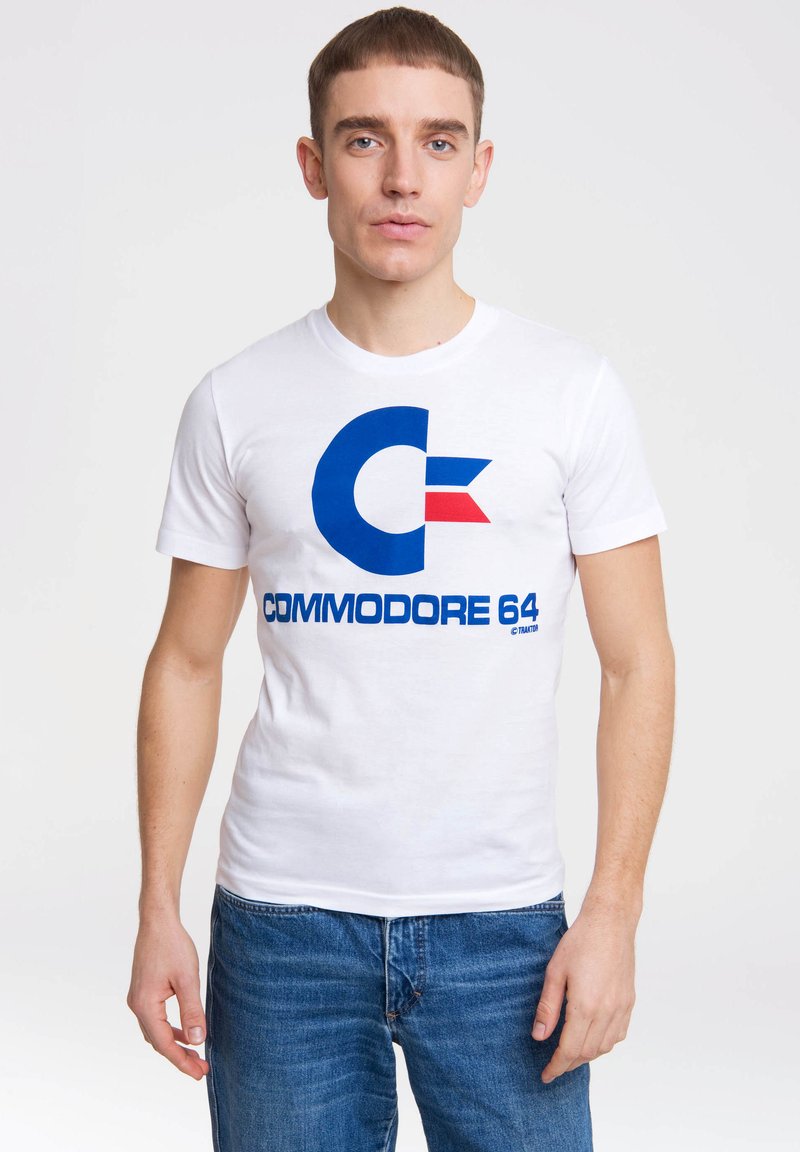 LOGOSHIRT COMMODORE-LOGO - Print T-shirt - weiss