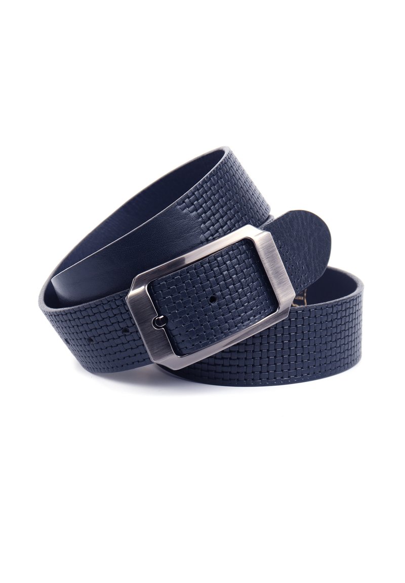 Herren Gürtel klassisch | Anthoni Crown Gürtel blau - GP75526 Herren Gürtel klassisch | Anthoni Crown Gürtel blau - GP75526