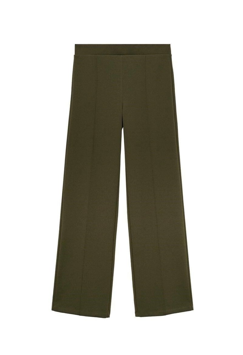 Pantalon Femme Mango En Coton Mixte Kaki - Taille M, Coupe Carotte, Neuf Avec étiquette