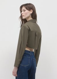 Calliope CROP - Camicia - verde militare scuro