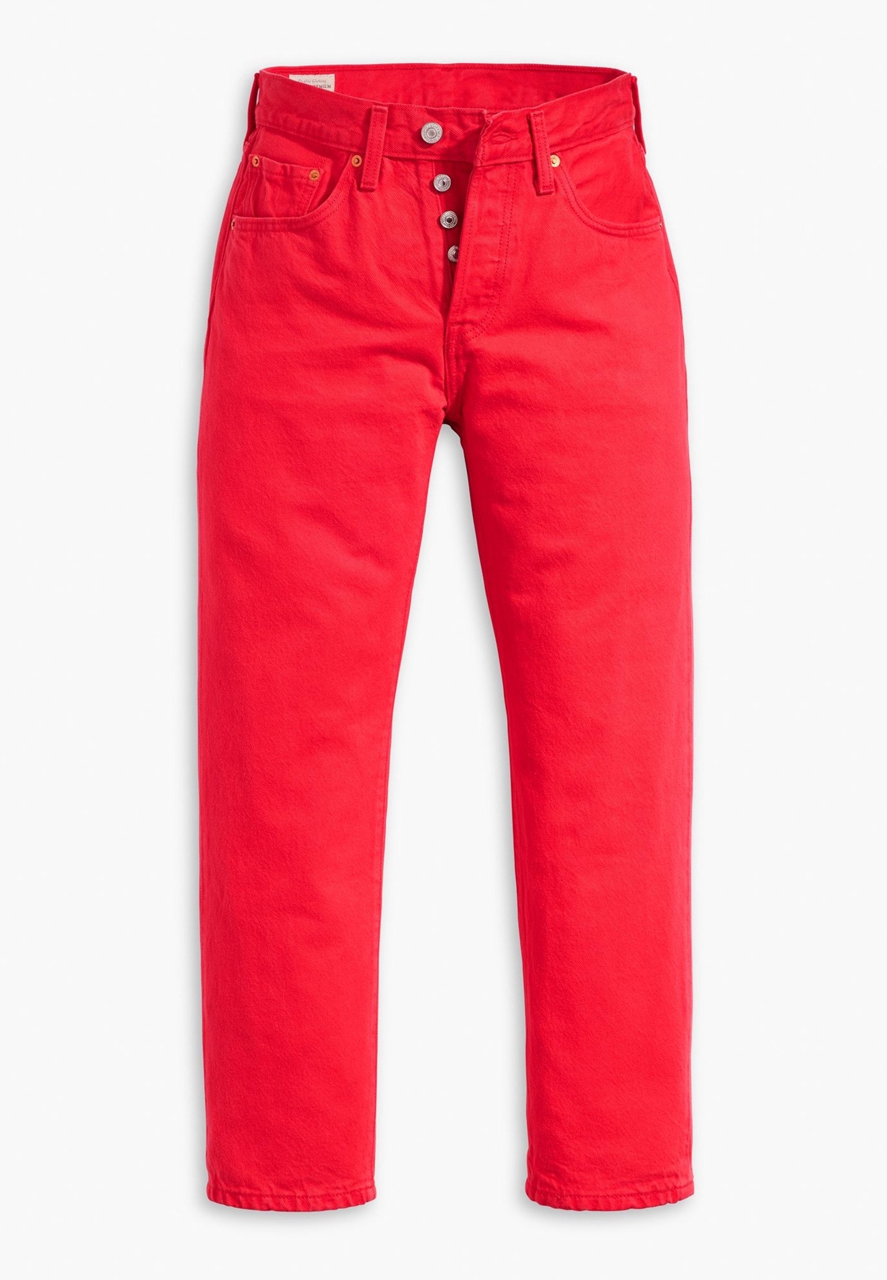 Levi's® Straight leg jeans - red/rood - (Pre-owned) - Zalando.nl
