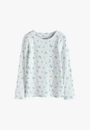 Next, RIBBED LONG SLEEVE TOP STANDARD - T-shirt à manches longues - white ditsy floral