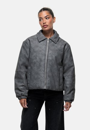 COACH GDP - Veste en similicuir - dark grey
