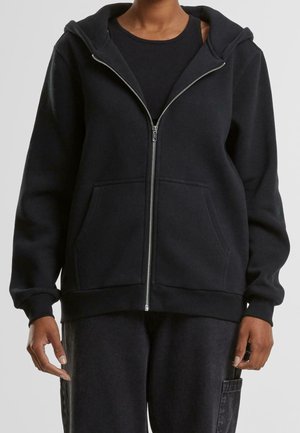 Mikina na zip - black