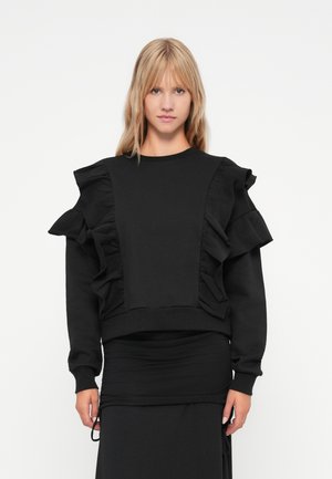 ONLDAZE LISS FLOUNCE  - Bluză de molton - black