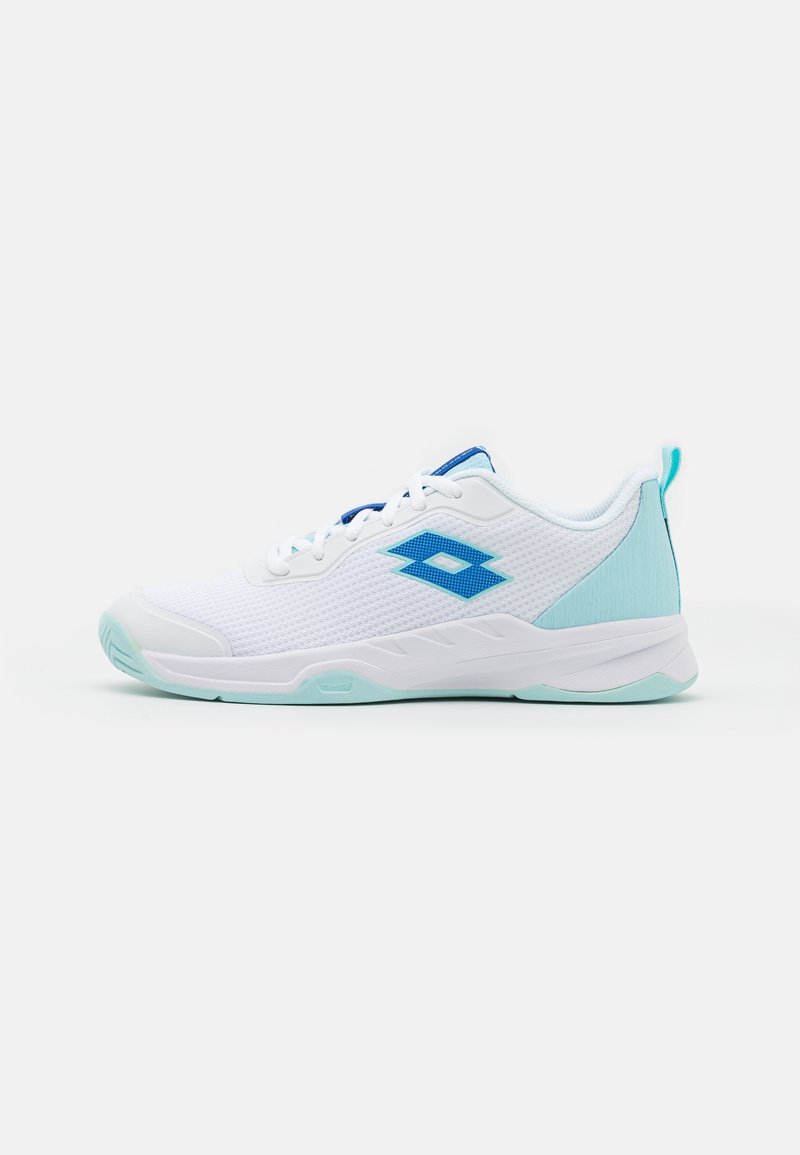 Lotto MIRAGE 700 ALR - Pantofi de tenis pe orice suprafață - all white/pacific blue