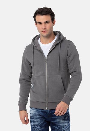 Zip-up sweatshirt - anthracite