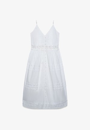 Calliope, ABITO TINTA UNITA - Abito a camicia - bianco ottico