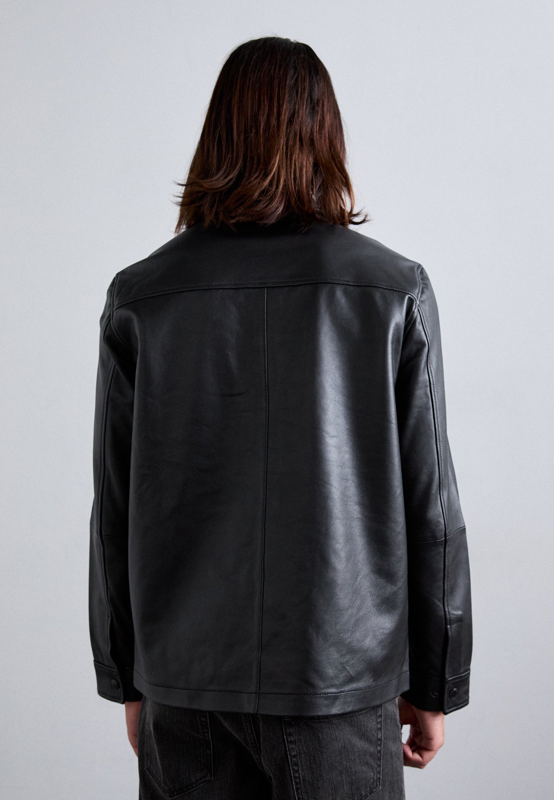 J.LINDEBERG WILDEN - Leather jacket - black - Zalando.co.uk