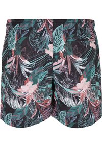 Urban Classics PATTERN - Fürdőnadrág - dark flower aop