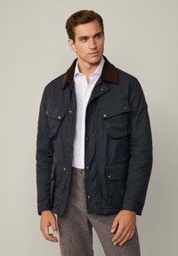 Hackett London DRYWAX 4 PKT VELO - Outdoorjas - midnight blue