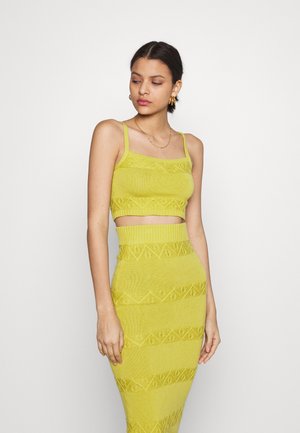 CARE CROPPED CAMI - Top - olive green