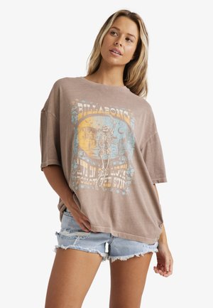 Billabong WALK WITH ME-SHORT SLEEVE - T-Shirt print - brown