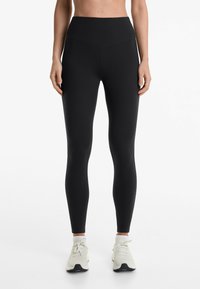 OYSHO - POLYAMIDE ANKLE-LENGTH WITH COTTONY HANDFEEL 65cm - Leggings - black Immagine in miniatura 1