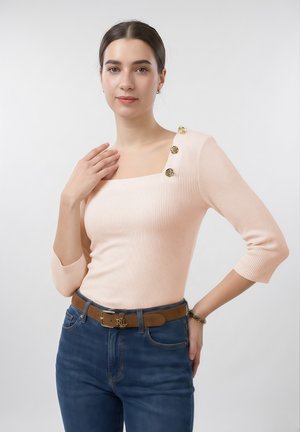 Anna Field BUTTON DETAILING - Top s dlhým rukávom - off-white