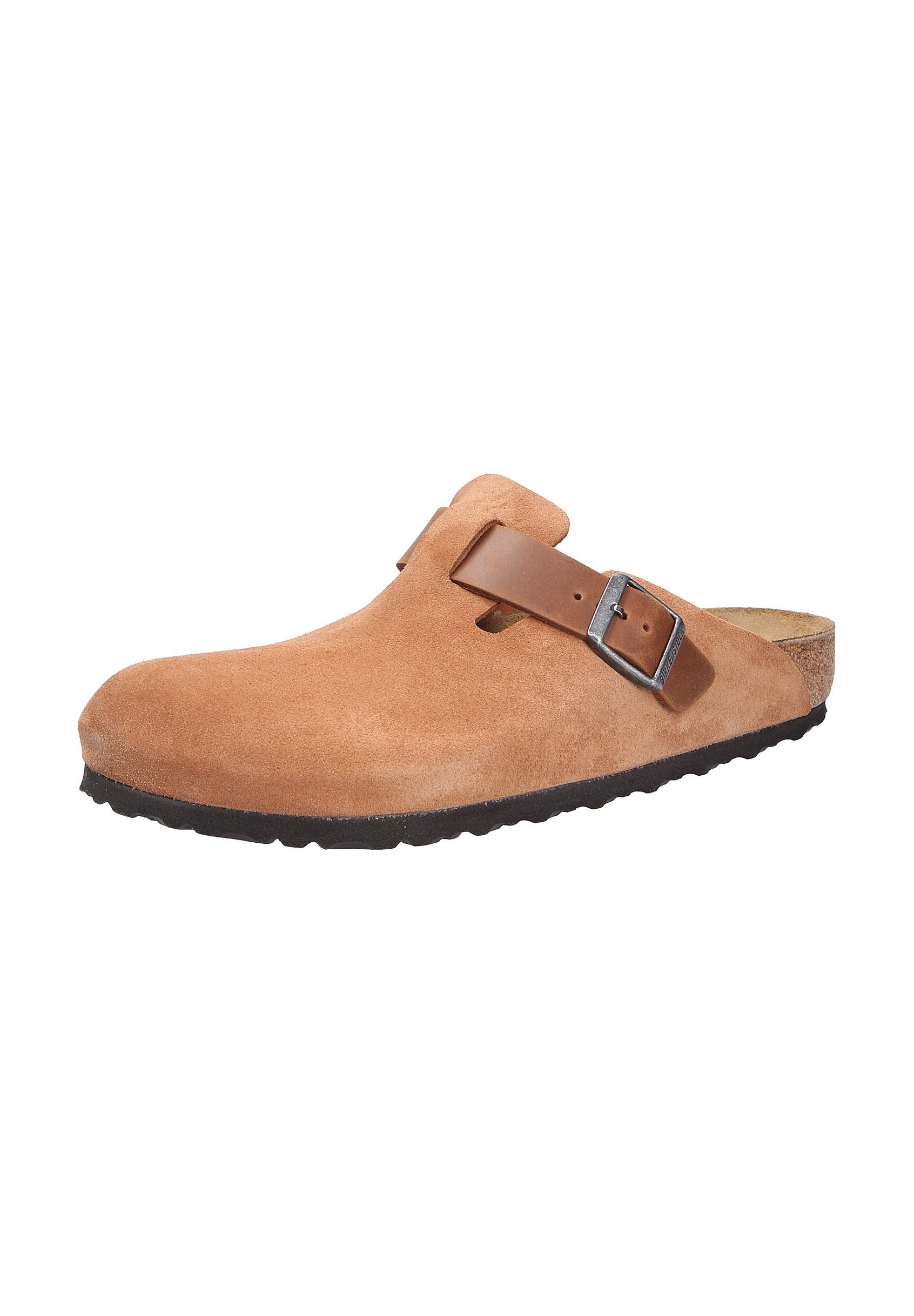 Birkenstock BOSTON LEVE/LEOI REGULAR - Pantolette flach - cognac