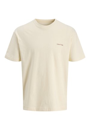 Jack & Jones, JORMONTAUK GRAPHIC TEE - T-Shirt print - antique white