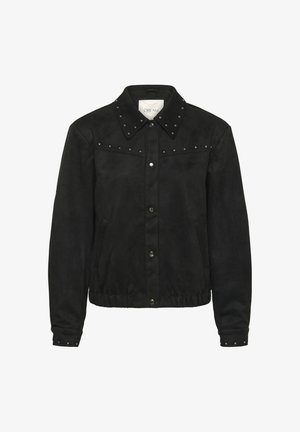 Cream, CRWINNY JACKET - Chaqueta de cuero sintético - pitch black