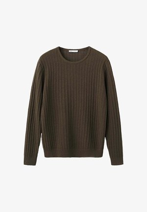 Mango, ADULT - Striktrøje - brown