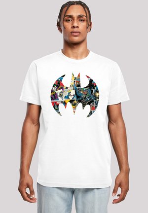 F4NT4STIC DC COMICS BATMAN ARKHAM KNIGHT BATS X DRIP - T-shirt imprimé -  white/blanc