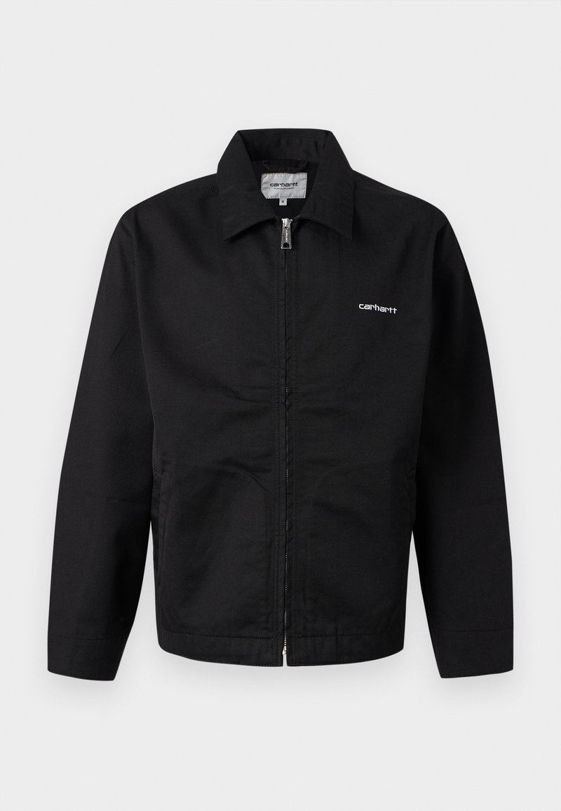 Carhartt WIP MODULE SCRIPT JACKET - Leichte Jacke - black/white/schwarz ...