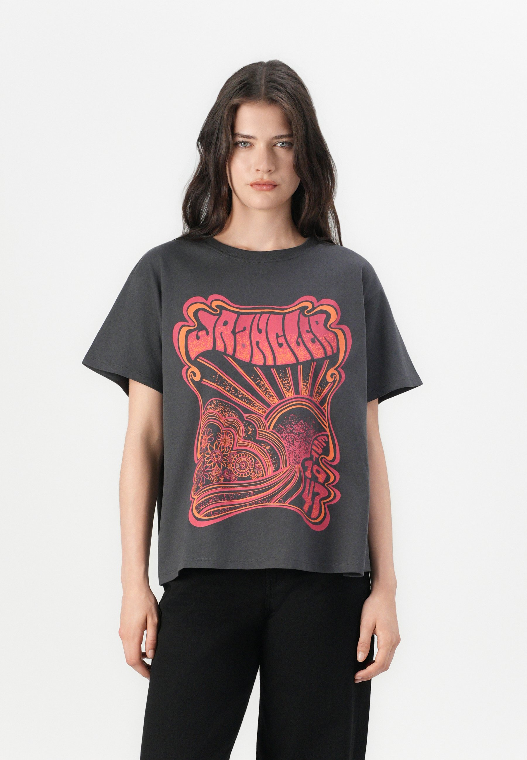 売れ筋商品|||アディダスオリジナルス Tシャツ レディース トップス BUFFY TEE  - Print T-shirt - black adidas Originals BUFFY TEE - Print T-shirt - black - Zalando