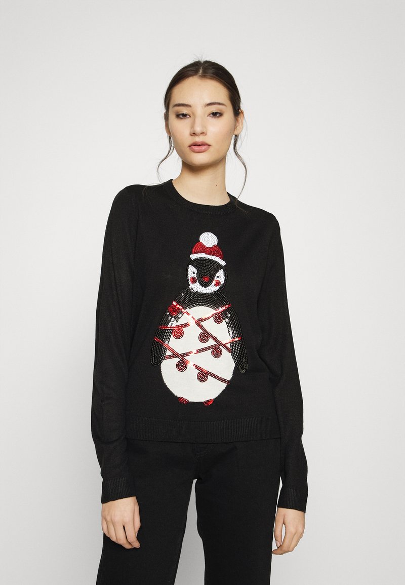 ONLY ONLXMAS NEW PINGUIN  - Camisola - black