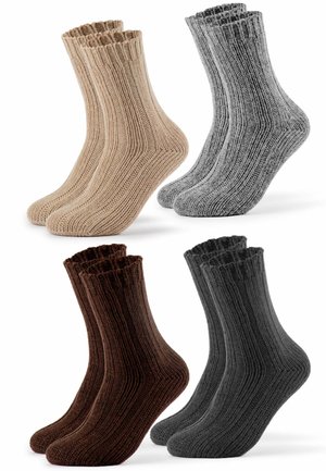 OCCULTO SOL 4 PACK - Socken - beige grau anthrazit braun