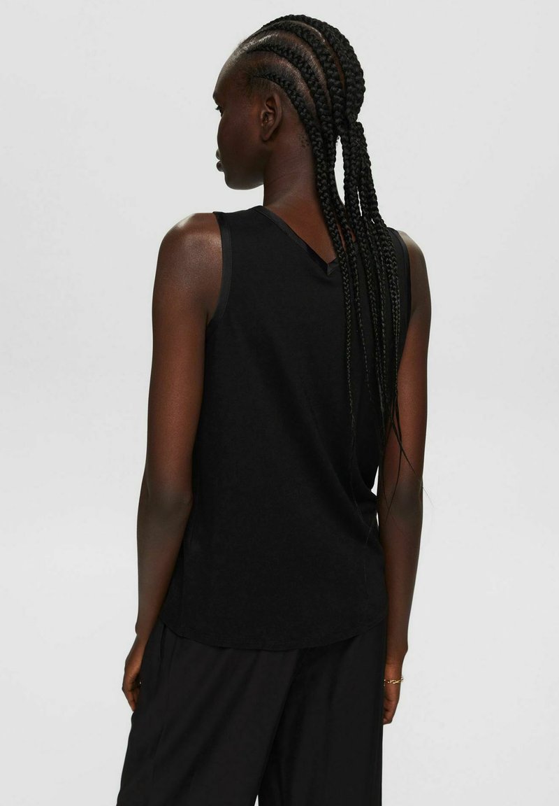 Damen T-Shirts | Esprit Collection MIT V AUSSCHNITT Top black/schwarz - RU47541 Damen T-Shirts | Esprit Collection MIT V AUSSCHNITT Top black/schwarz - RU47541