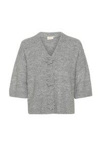 KAROSIE - Strickjacke - grey melange