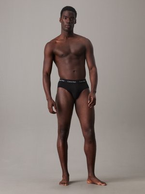HIP BRIEF 3 PACK COTTON STRETCH - Trosor - black
