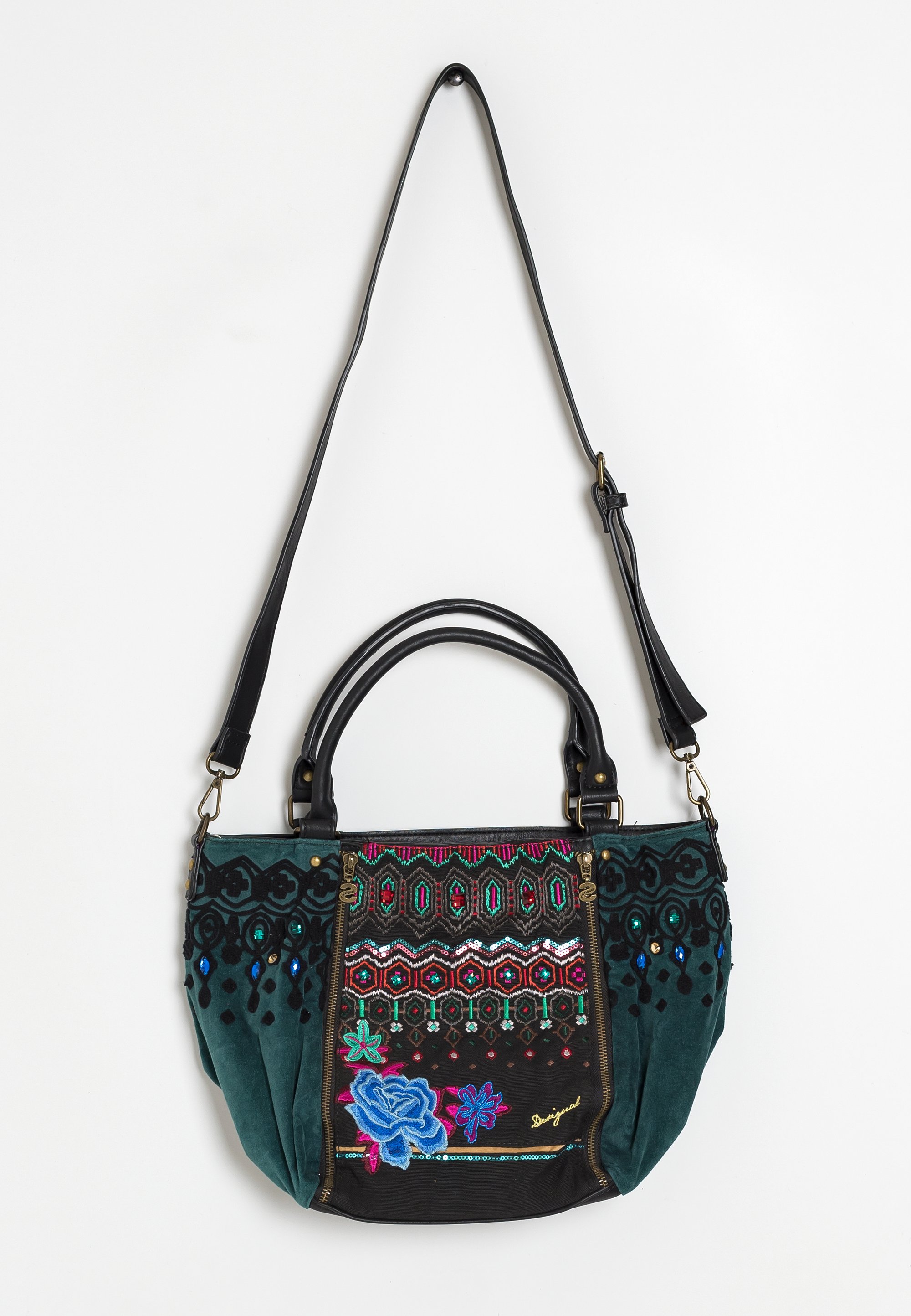 Handbag Bolso Plateado Desigual Bolso De Mano Desigual Zalando