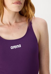 Arena WOMENS SWIMSUIT TECH MULTI SOLID - Kupaći kostim - plum white