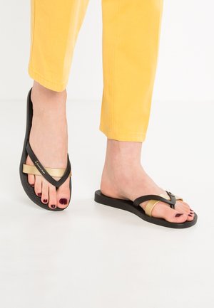 KIREI FEM - Teenslippers - black/gold