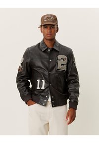 Les Deux VARSITY JACKET - Bomber-jakk - dark brown