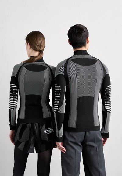 MISBHV SPORT EUROPA LONGSLEEVE UNISEX - Long sleeved top - black/white