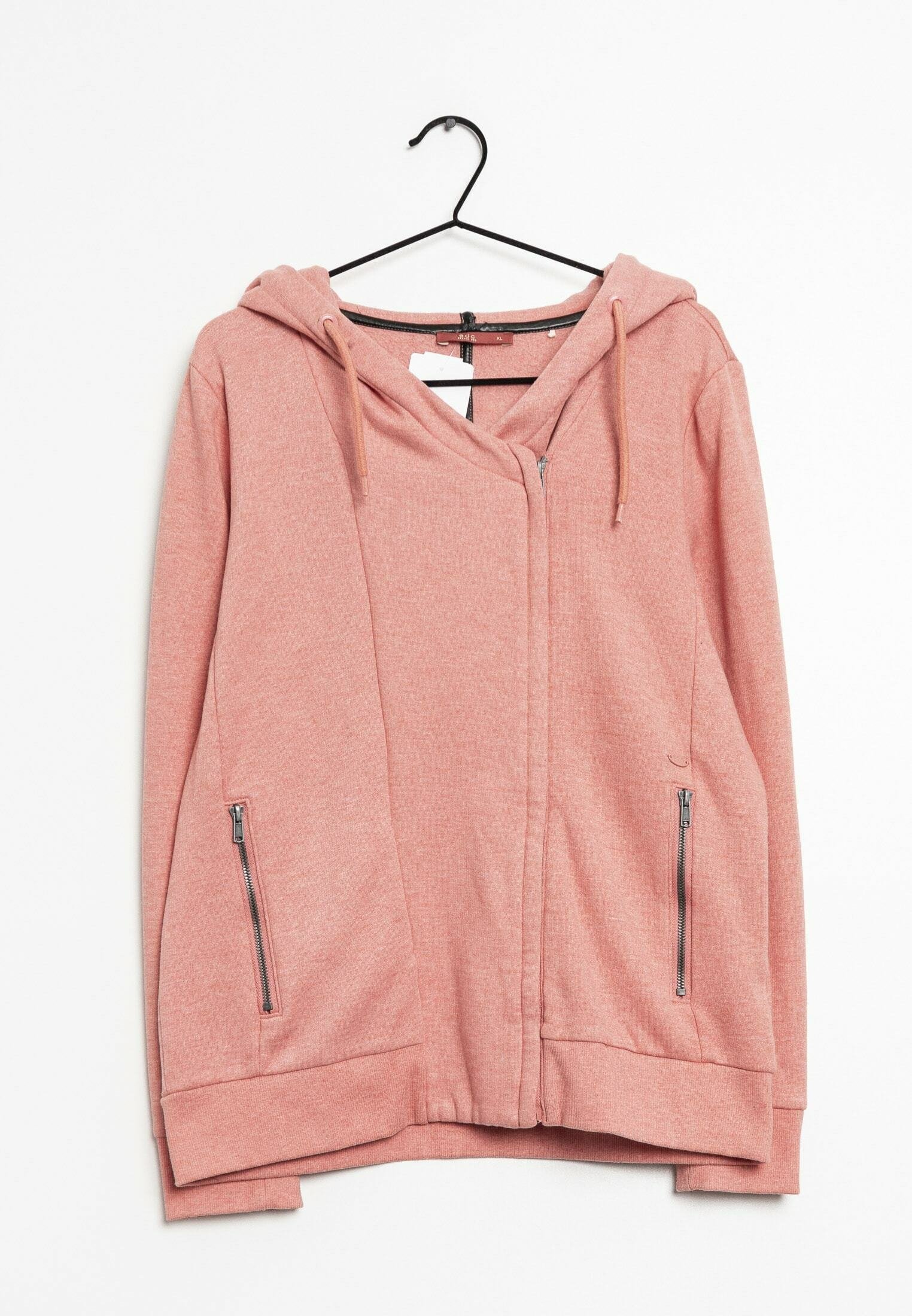 Clothing Pullover Edc Edc By Esprit Zip-up Sweatshirt Pink (Pre-owned)