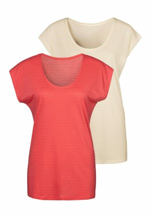 Beach Time 2ER PACK - Strandaccessoire - koralle + creme