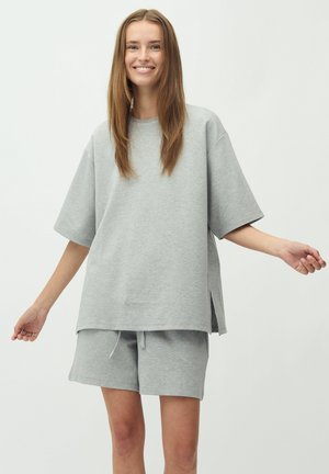 mbyM EMRYLIS-M - Basic T-shirt - light grey melange
