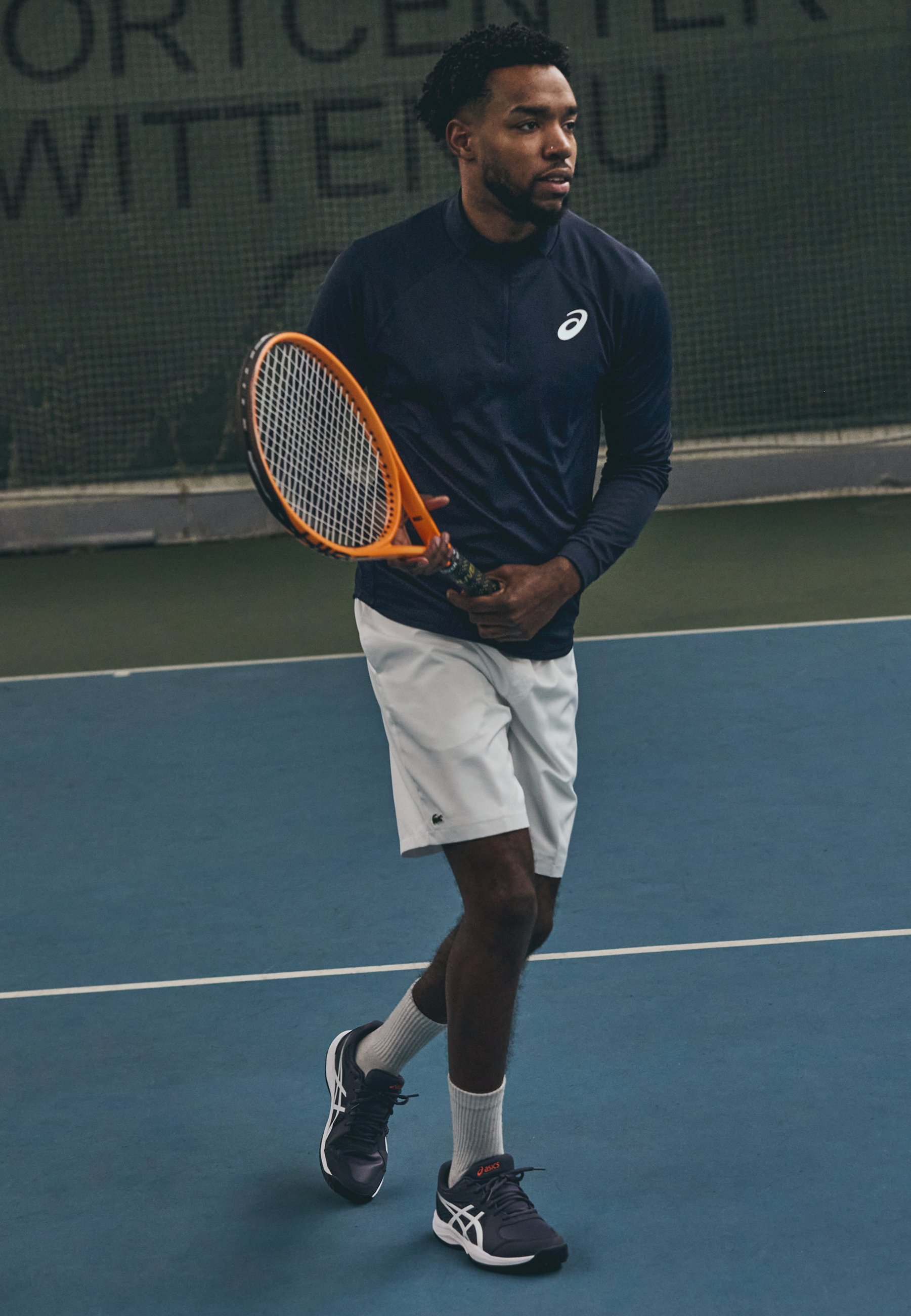 ASICS MATCH LS 1/2 ZIP - Sports T-shirt - midnight/dark blue