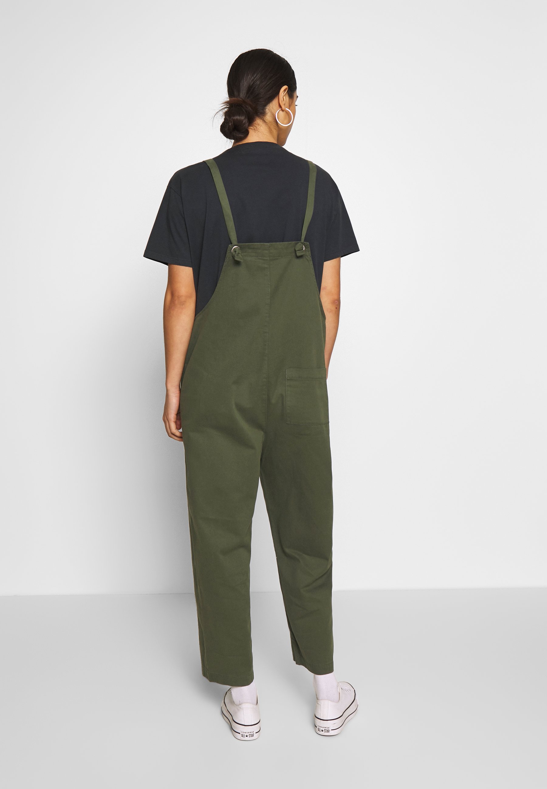 khaki green dungarees
