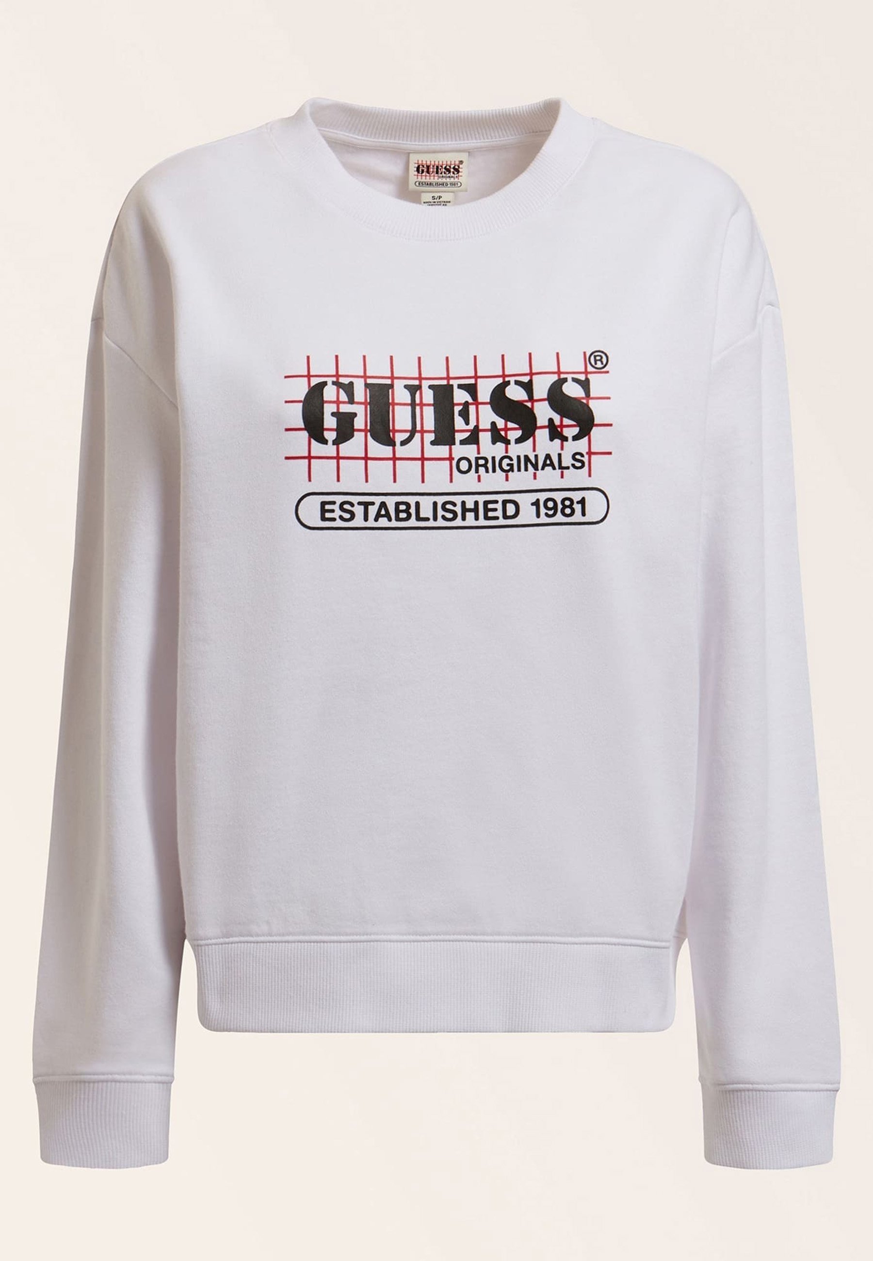 guess sweatshirt white