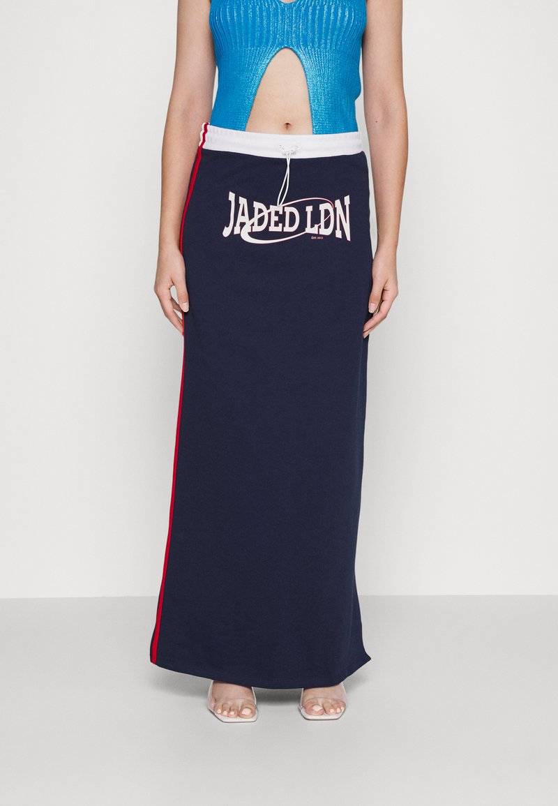 Jaded London SPORTY MIDI SKIRT WITH RUCHED WAISTBAND Pencil skirt