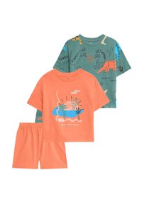 Marks & Spencer 2PK DINOSAUR SETS - Conjunto de pijama - orange mix