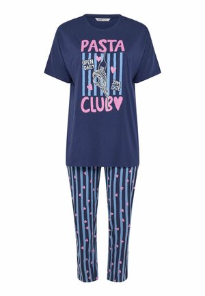 Yours Clothing, WOMEN'S PYJAMAS SET - Yöasusetti - navy