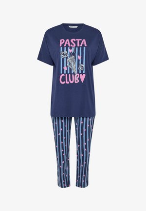 Yours Clothing, WOMEN'S PYJAMAS SET - Yöasusetti - navy