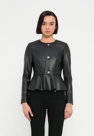 ONLVERONA PEPLUM JACKET - Bunda z umělé kůže - black